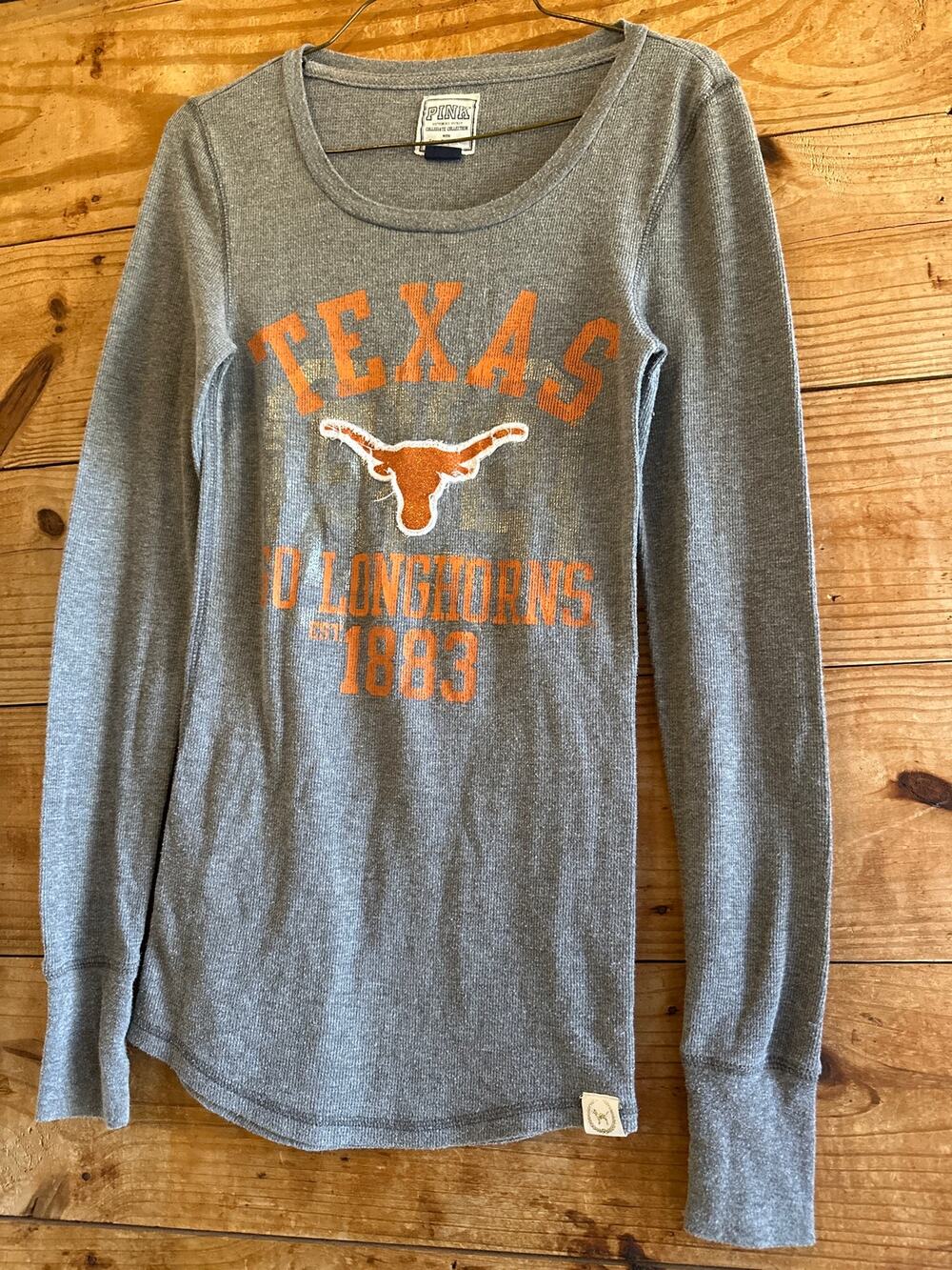 PINK Victorias Secret Texas Longhorn Thermal Long Sleeve
